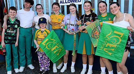 In pictures: Donegal supporters get behind their team at Ulster LGFA final