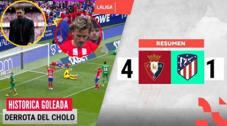 Atletico Madrid vs Osasuna 1-4 Resumen | La Liga Santander - 2023/2024