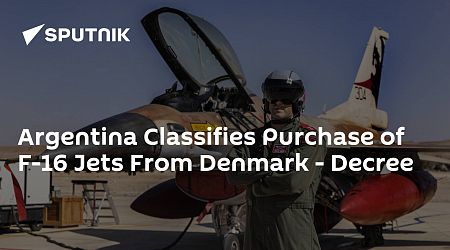 Argentina Classifies Purchase of F-16 Jets From Denmark - Decree