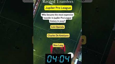 Jupiler Pro League 2023: Test Your Knowledge! #football #soccer #triviachallenge #footballknowledge