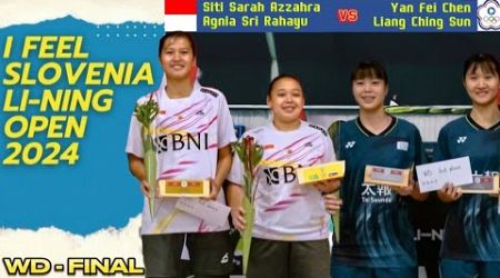 Azzahra/Rahayu (INA) vs Chen/Sun (TPE) | F | Badminton Slovenia Open 2024