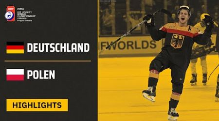 Deutschland vs. Polen | Highlights - 9. Spieltag, Eishockey-WM 2024 | SDTV Eishockey