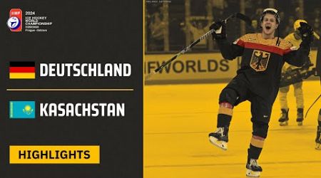 Deutschland vs. Kasachstan | Highlights - 8. Spieltag, Eishockey-WM 2024 | SDTV Eishockey