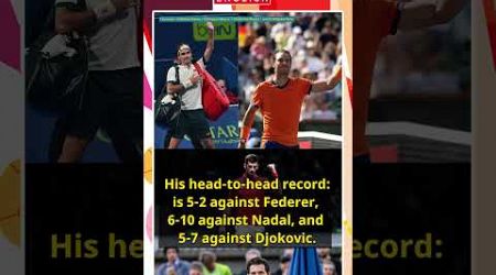 Dominic Thiem&#39;s Incredible Record vs Nadal, Federer &amp; Djokovic #tennis #shorts #viral #trending