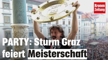Partystimmung in Graz: SK Sturm Graz ist Meister | krone.tv NEWS