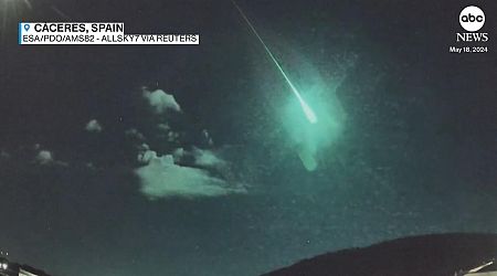 WATCH: Comet lights up the sky over Spain and Portugal