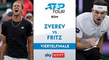 Alexander Zverev vs. Taylor Fritz Viertelfinale | Internazionali BNL d&#39;Italia Rom 2024 | Highlights