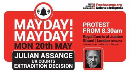 FREE ASSANGE Campaign&#39;s livestream from the Royal Courts of Justice