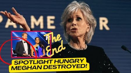 CALL THE SECURITY! Jane Fonda Throws Award At Meghan After She Jumps On Stage For More Spotlight.