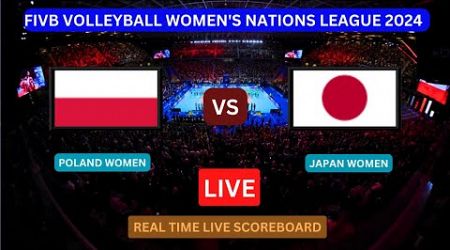 Poland Vs Japan LIVE Score UPDATE Today 2024 FIVB Volleyball Women&#39;s Nations League May 19 2024