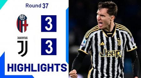 gol di Federico Chiesa oggi | Bologna vs Juventus 3-3 Extended Highlights | Serie A 23/24
