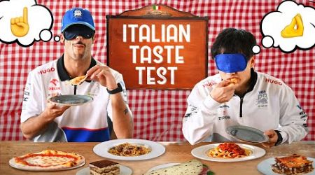 Daniel Ricciardo vs Yuki Tsunoda vs Italian Food | Italian Food Tasting Test