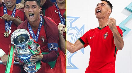 Cristiano Ronaldo reacts to being named in Portugal squad as he and teammate attempt to shatter European Championship records