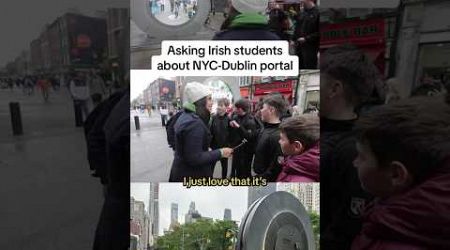 Asking Irish students about NYC-Dublin portal