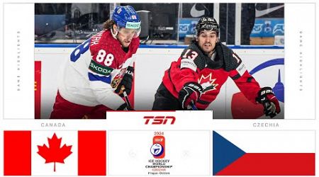 Czechia vs. Canada Highlights | 2024 Men&#39;s World Hockey Championship