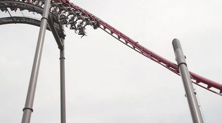 WATCH: Rollercoaster enthusiasts from around the world give their verdict on Europe's largest intertwining rollercoaster in Emerald Park