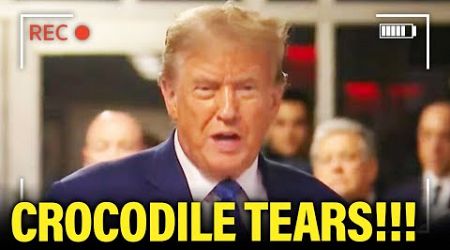 CRY BABY Trump has MAJOR EMOTIONAL ISSUES Exiting Trial