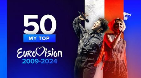 Eurovision Song Contest: My Top 50 of All Time (2009-2024)