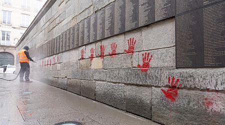 French police track suspects in Paris Holocaust memorial vandalism to Belgium