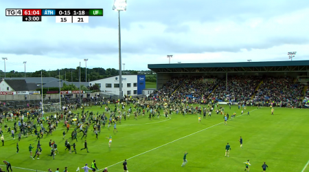 Chaos as Leinster U20 final twice delayed by pitch invasion