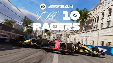 F1 24 THE 10 RACERS ft. Charles Leclerc, Alex Albon, Pierre-Emerick Aubameyang and Diogo Jota