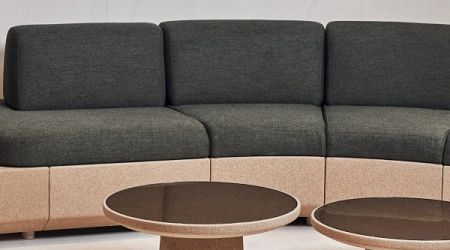 Isomi "challenges norms" of sofa design with cork and latex Tejo