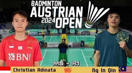 Christian Adinata (INA) vs Ng In Qin (MAS) | Austrian Open 2024 Badminton