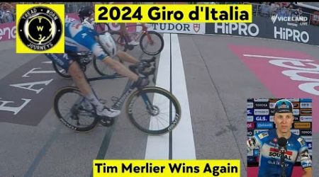 Tim Merlier Wins Again | 2024 Giro d&#39;Italia | Stage 18 | Sprint