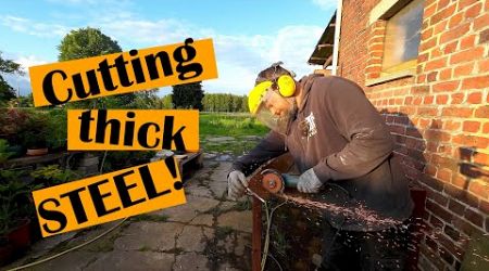 Cutting steel beams LIKE BUTTER / Renovating a 110+ y.o. ABANDONED farm in Belgium