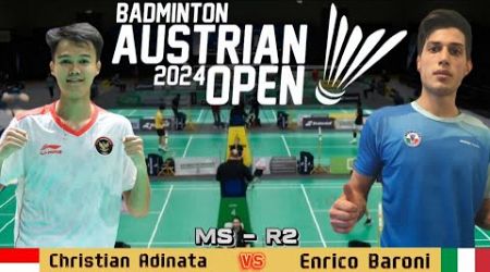 Christian Adinata (INA) vs Enrico Baroni (ITA) | Austrian Open 2024 Badminton