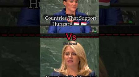 Countries That Support Hungary Vs Slovakia #shorts #youtubeshorts