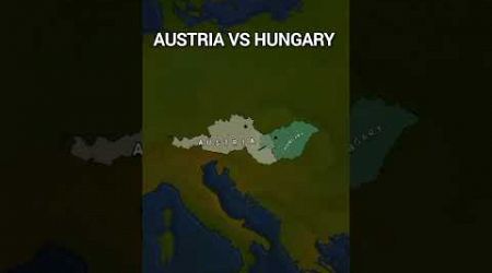 Austria vs Hungary in Age of History 2 | #shorts #ageofhistory2 #aoh2 #timelapse #austria #hungary