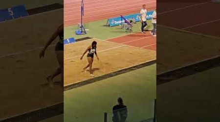 Women&#39;s long jump. Cyprus. Limassol. 17th of May.