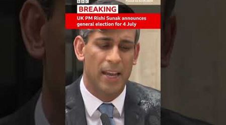 UK PM Rishi Sunak has called a general election for 4 July - BBC