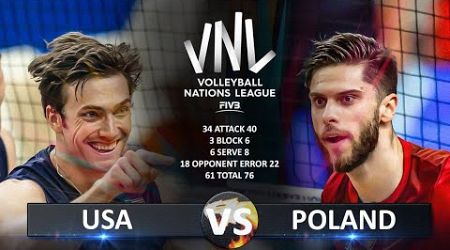 USA vs Poland | Men&#39;s VNL 2024