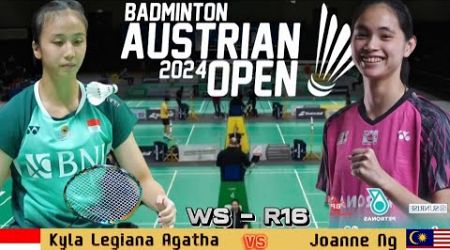 Kyla Legiana Agatha (INA) vs Joanne Ng (MAS) | Austrian Open 2024 Badminton