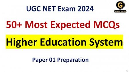 Top 50+ MCQs on Higher Education Systems for UGC NTA NET Paper 1 Preparation Most Expected Questions