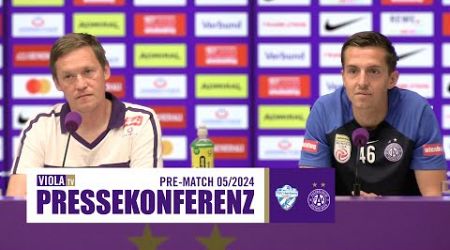 Re-Live: Pressekonferenz vor TSV Hartberg - Austria Wien (05/2024) #faklive #ViolaTV #Veilchen