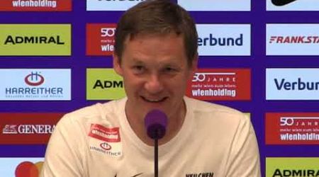Christian Wegleitner (Trainer Austria Wien) - die Pressekonferenz nach dem Sieg gegen TSV Hartberg