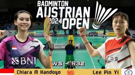 Chiara Marvella Handoyo (INA) vs Lee Pin Yi (TPE) | Austrian Open 2024 Badminton