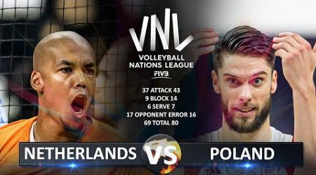 Netherlands vs Poland | Men&#39;s VNL 2024