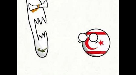 Cyprus had enough for northern Cyprus #flipaclip #countryballs #cyprus #shorts #meme