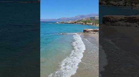 Wonderful beach. Greece. Creta Hersonissos.