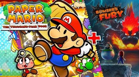 Paper Mario: The Thousand-Year Door SWITCH + Bowser&#39;s Fury - Full Game Walkthrough (HD)