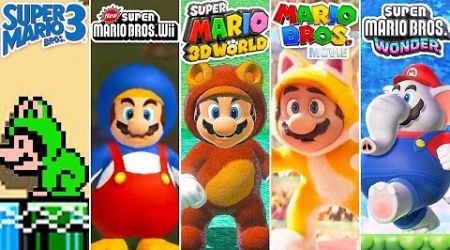 Evolution of Animal Power-Ups in Mario Games &amp; Movies [1988-2025] (HD)