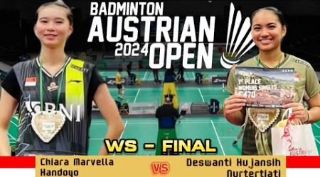 Chiara Marvella Handoyo vs Deswanti Hujansih Nurtertiati | F | Austrian Open 2024 Badminton