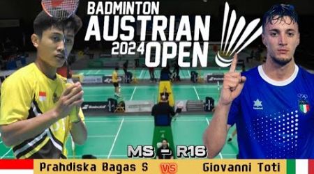 Prahdiska Bagas Shujiwo (INA) vs Giovanni Toti (ITA) | Austrian Open 2024 Badminton