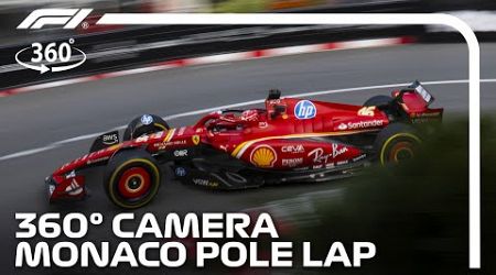 360 CAM: Charles Leclerc Takes Pole Position | 2024 Monaco Grand Prix