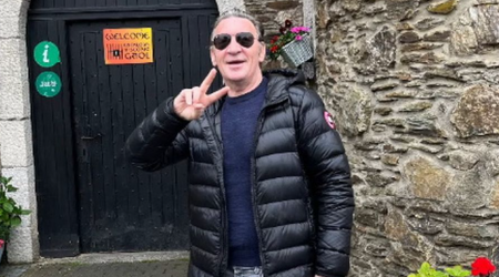 Tony McGregor steps out in style days after heart attack