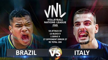 Brazil vs Italy | Men&#39;s VNL 2024